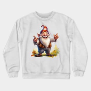 Autumn Happy Gnome #4 Crewneck Sweatshirt